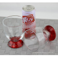 Glassware drinkware barware crystal whisky glass with colored bottom